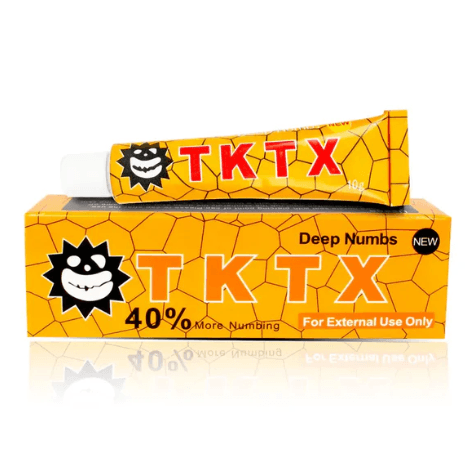 TKTX Tattoo Numbing Cream - Yellow 40% - Official TKTX Numbing Cream. TKTX Yellow 40%: Gentle, effective numbing for cosmetic tattoos, brows, and lips. 100% official and fresh.